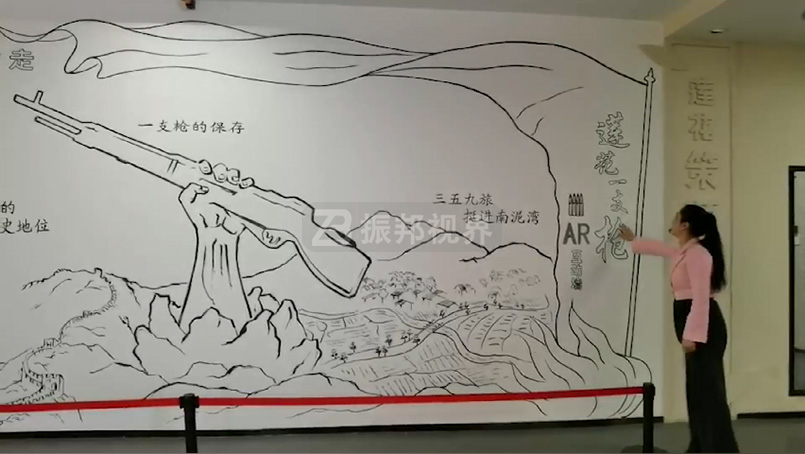 红色主题静态墙绘