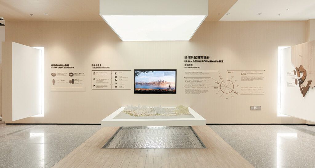 企业展厅多媒体互动设备效果展示图