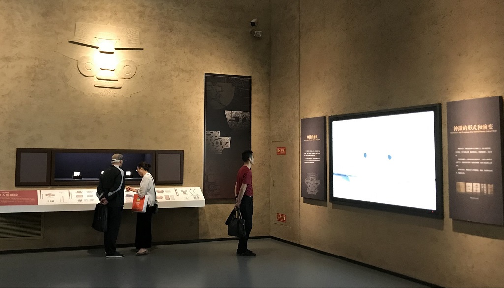数字博物馆互动展示墙效果图