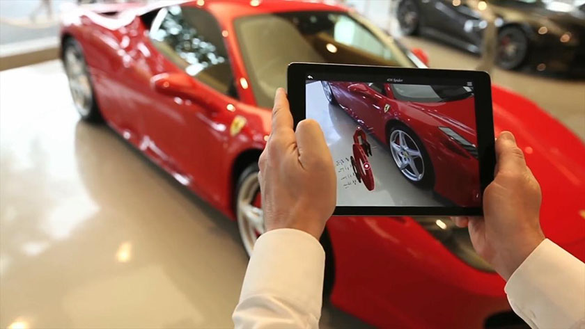 汽车展厅中的AR增强现实技术