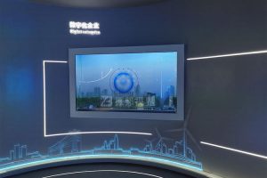 透明屏展示柜结合动态交互，为展厅设计注入全新视觉与体验灵感！